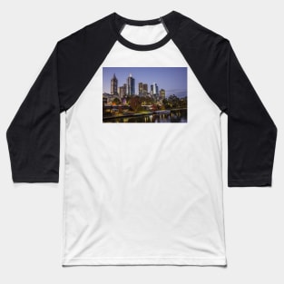 Melbourne from Princess Bridge, Victoria, Australia. Baseball T-Shirt